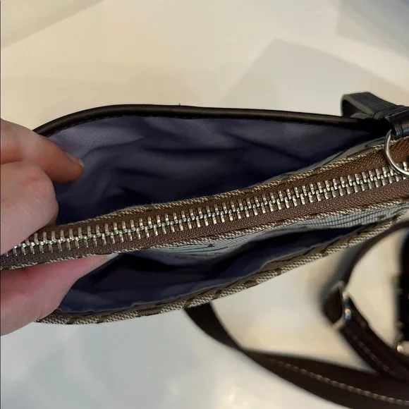 NWOT Coach Tan and Brown crossbody bag - Picture 10 of 13